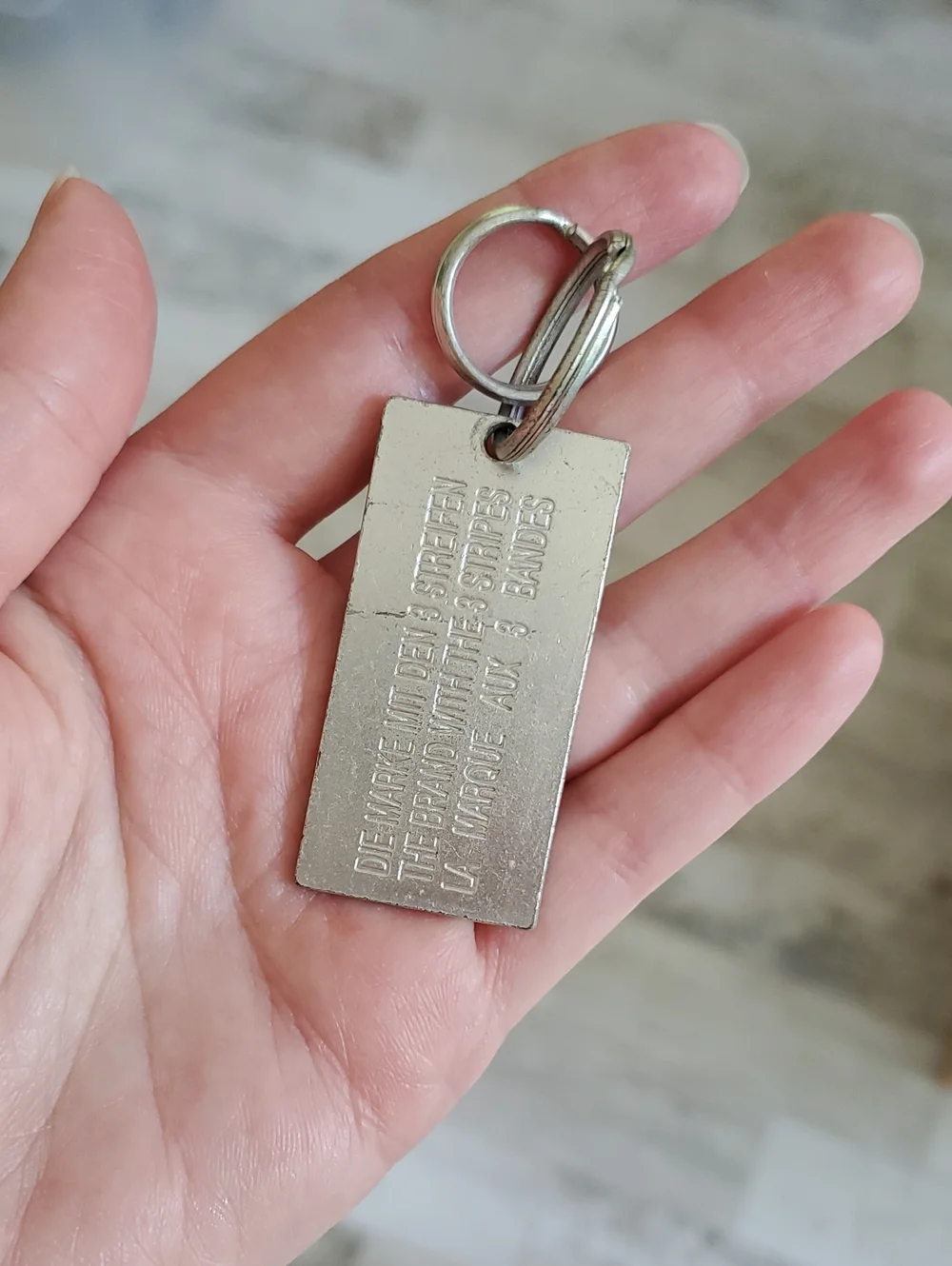 adidas Originals Silver Keychain